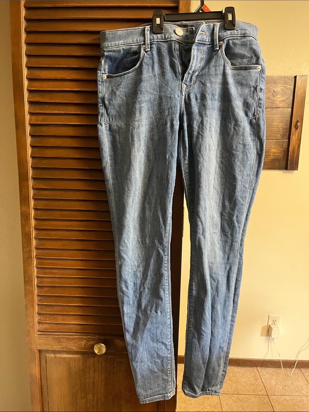 Express Women's Light Blue Skinny Jeans